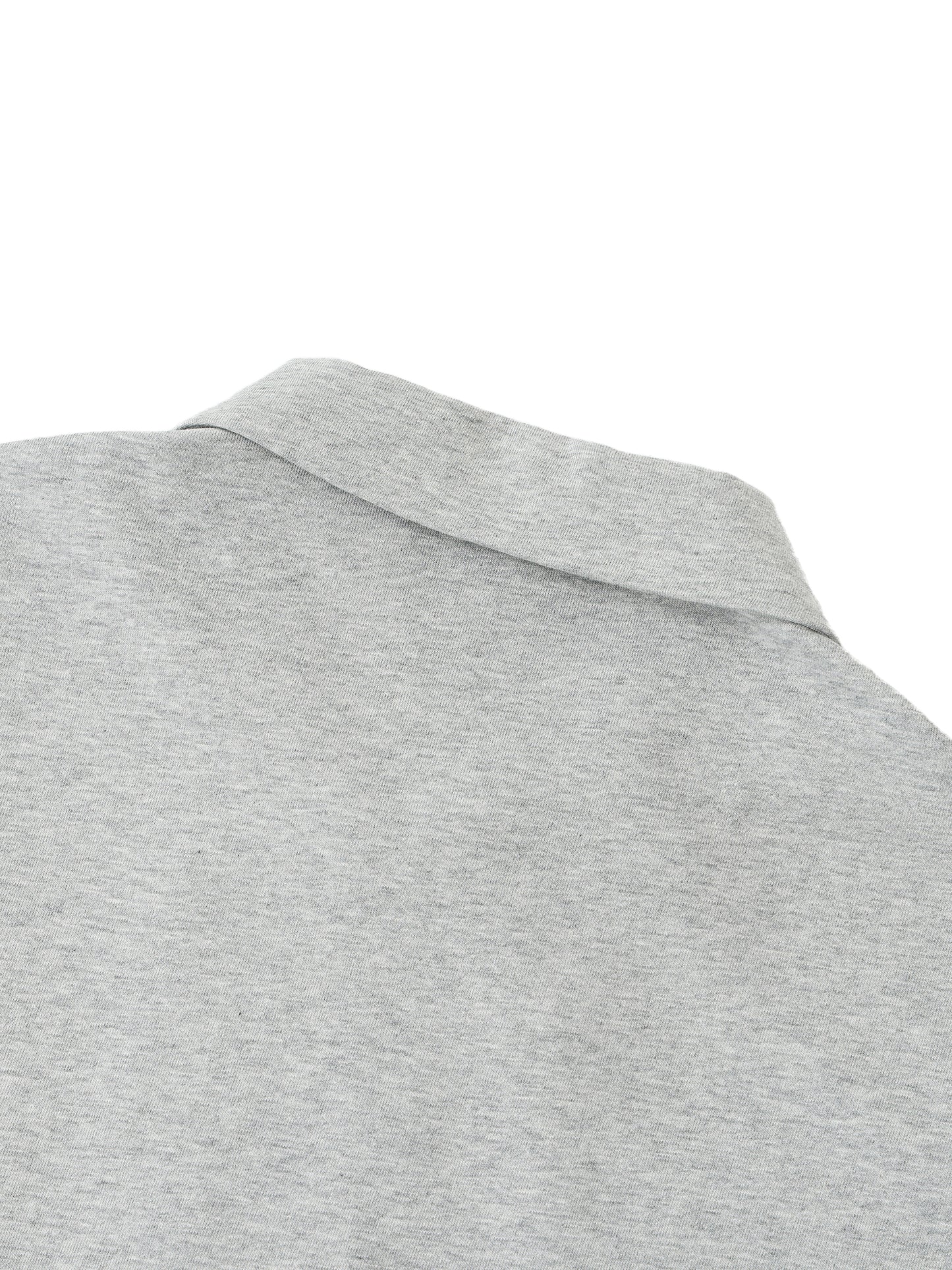 half-zip cotton polo shirt