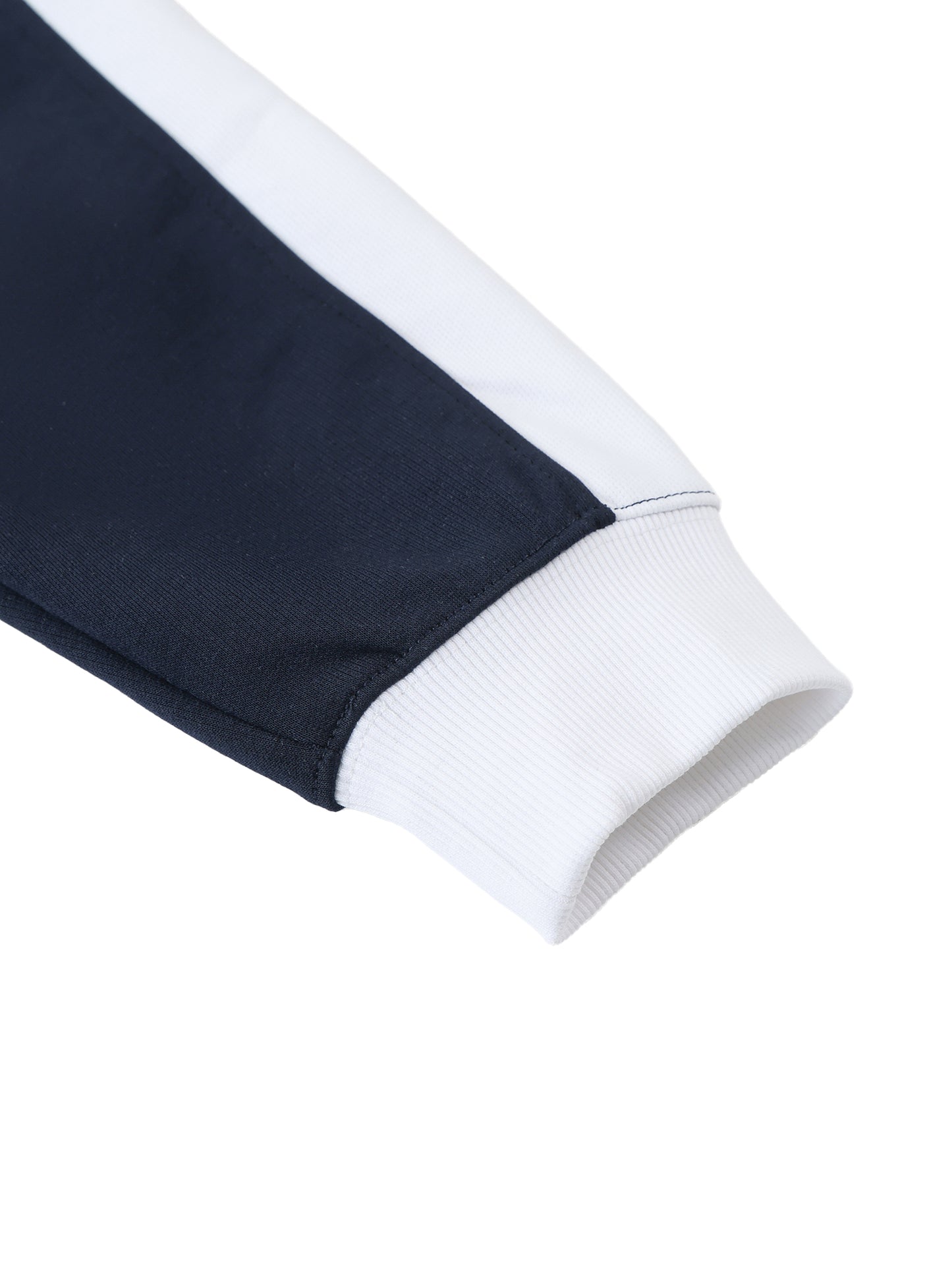 contrast trim stand collar jacket