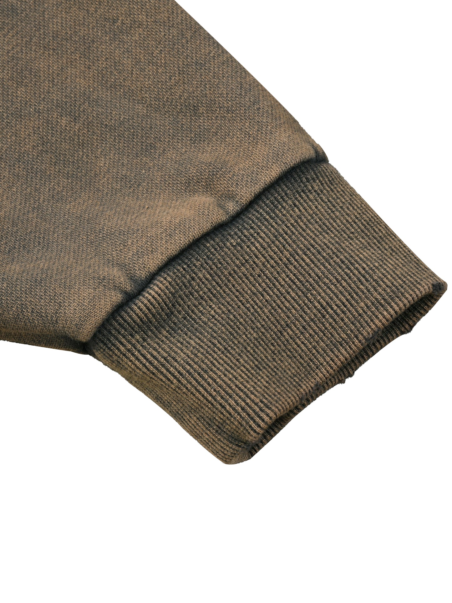 vintage washed frayed-hem hoodie