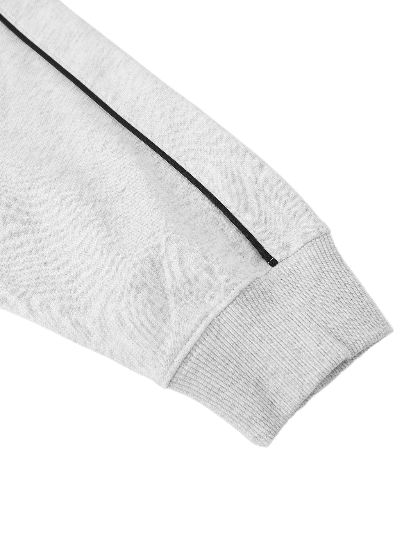 contrast piping raglan hoodie