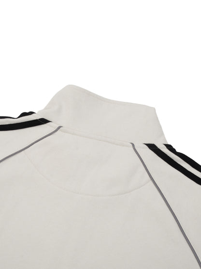 Reflection Striped Raglan Sleeve Jacket