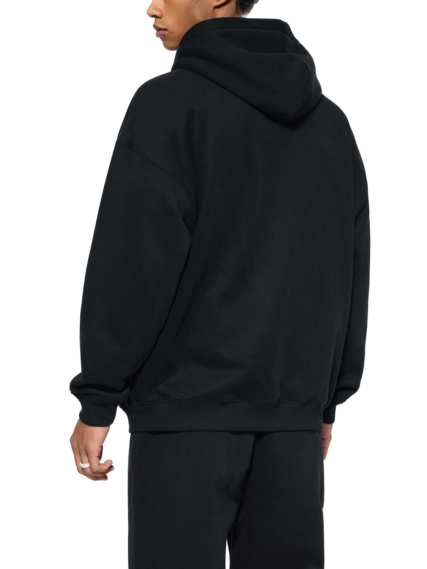 essential fleece zip-through hoodie