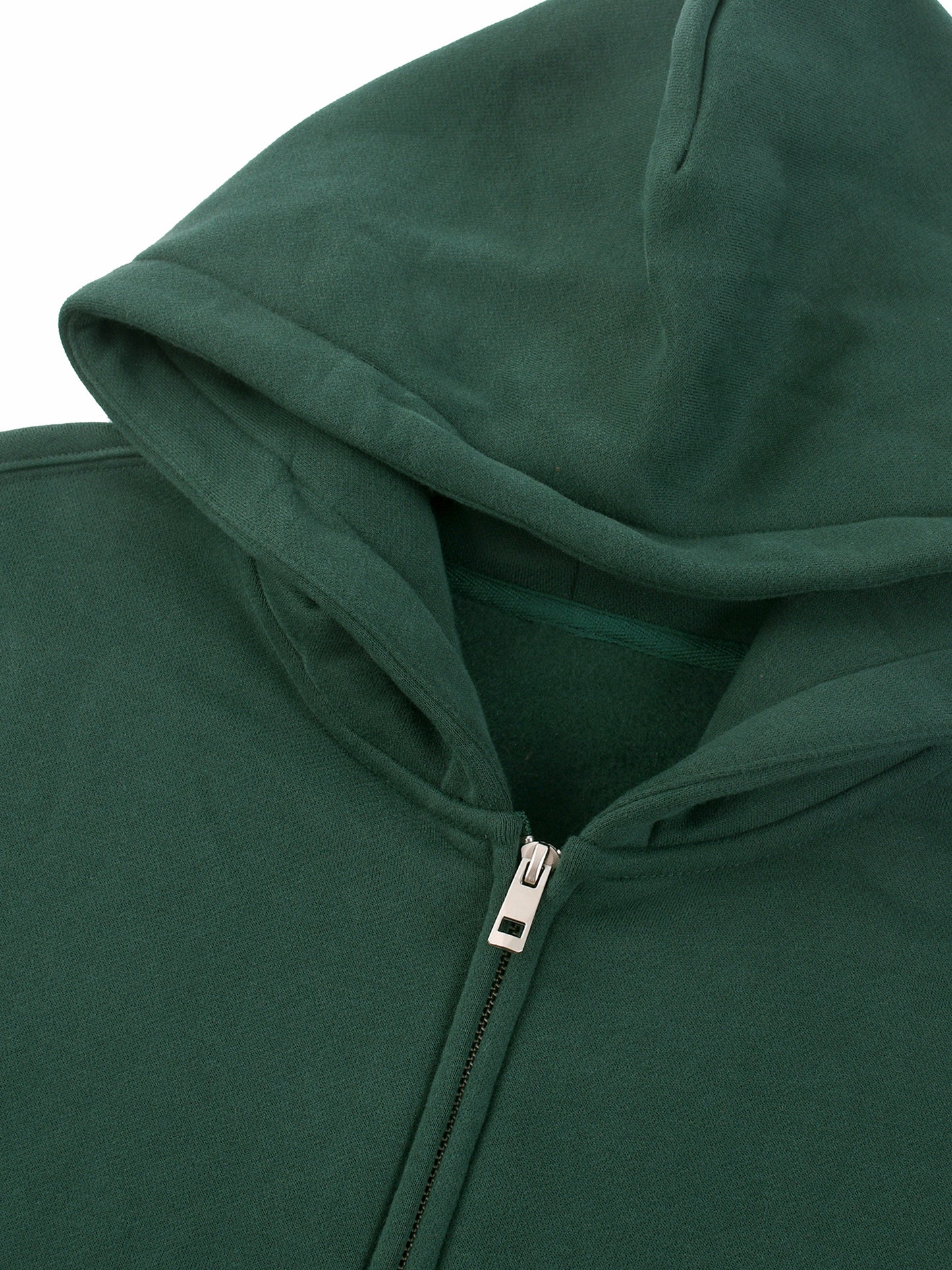 essential fleece zip-through hoodie