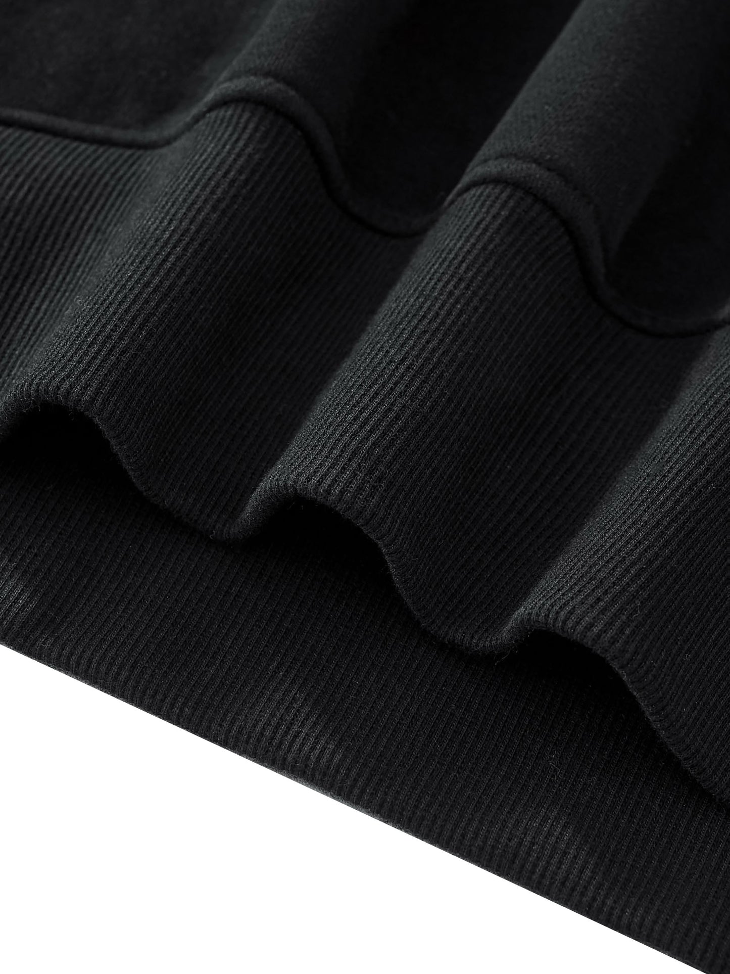 fleece side slit crewneck sweatshirt