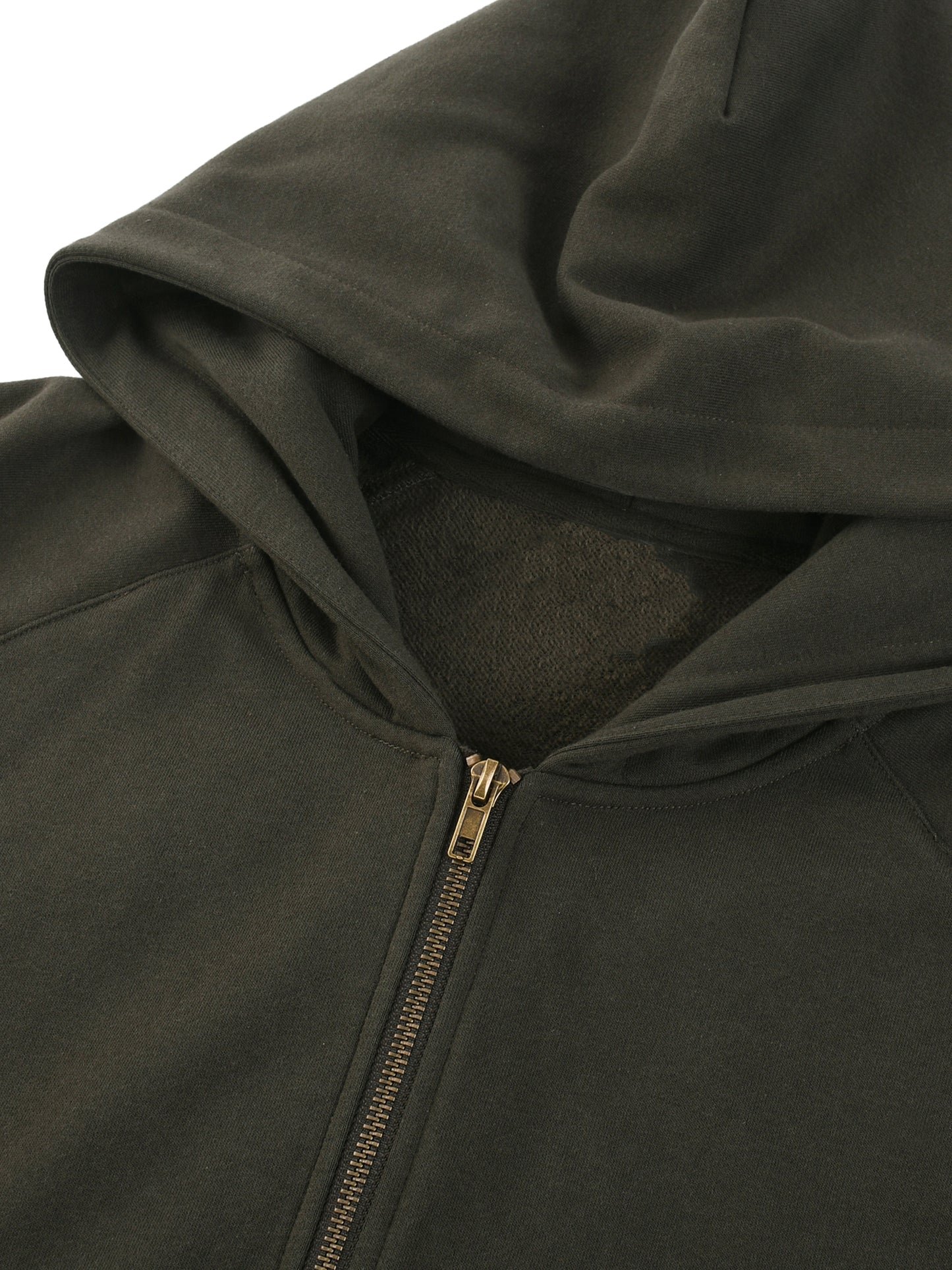 dolman sleeve zip-through fleece  hoodie