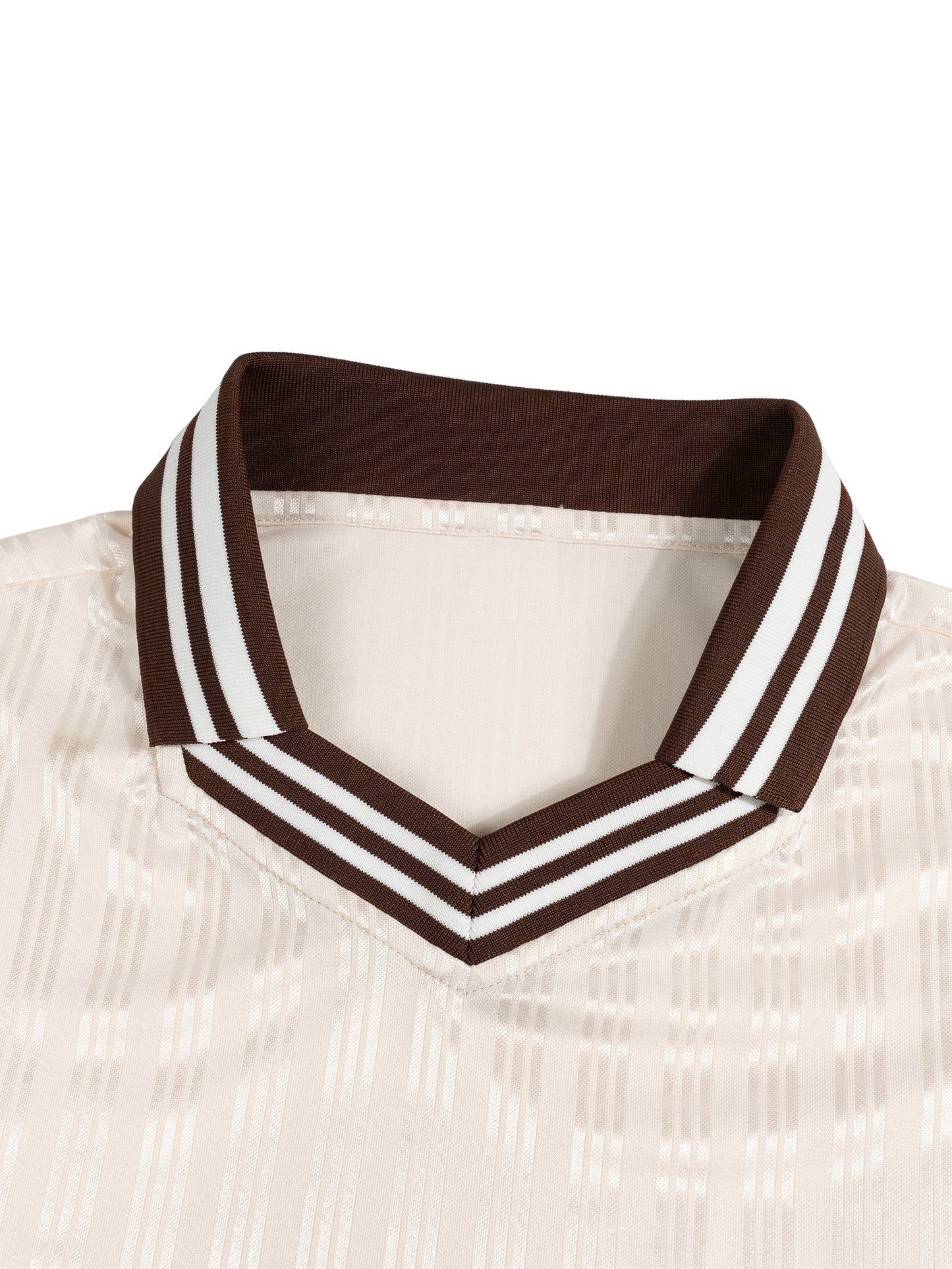 contrast stripes polo collar t-shirt