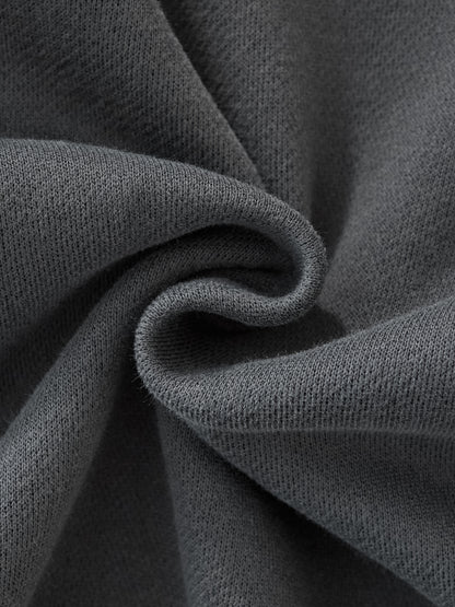 Relaxed Drawstring Three-Quarter Joggers