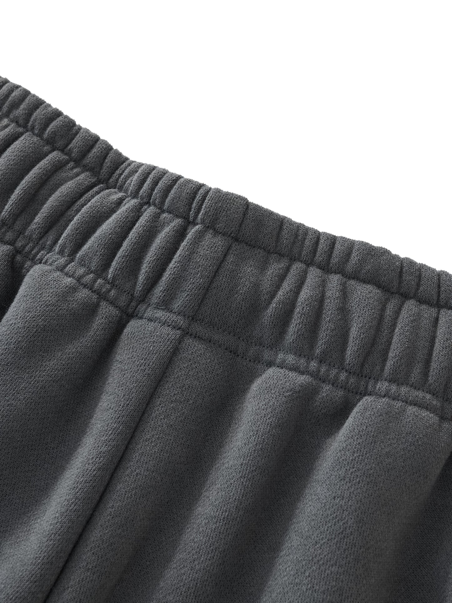 relaxed drawstring three-quarter joggers