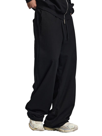 Contrast Tape Straight-Leg Joggers
