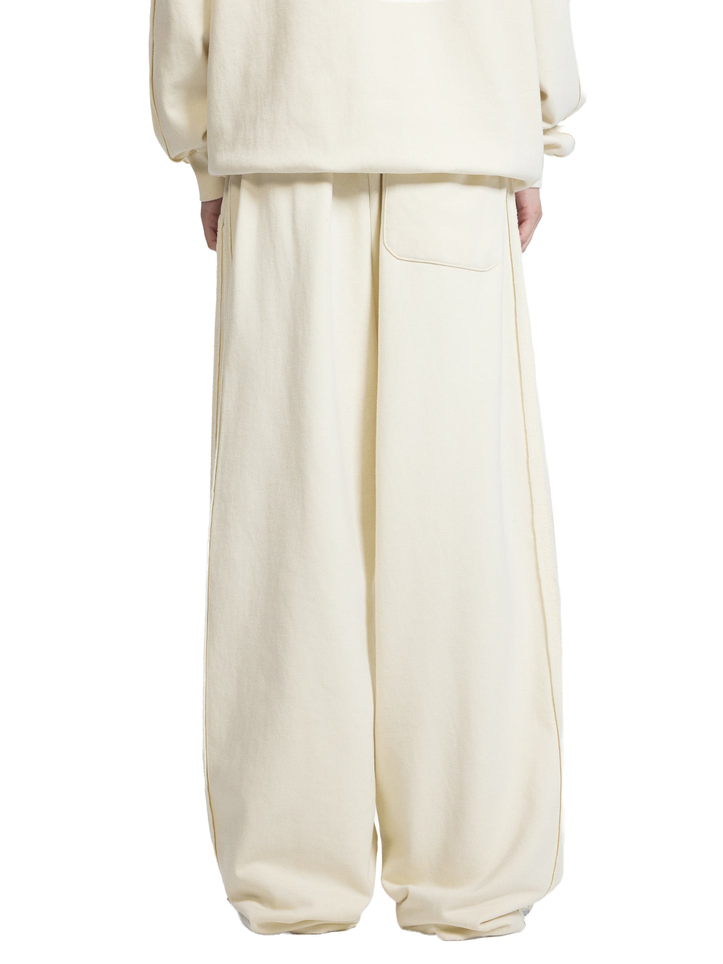 contrast tape straight-leg joggers