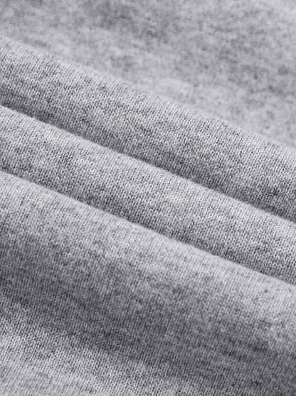 Contrast Tape Raw Edge Double Layered Zip Hoodie