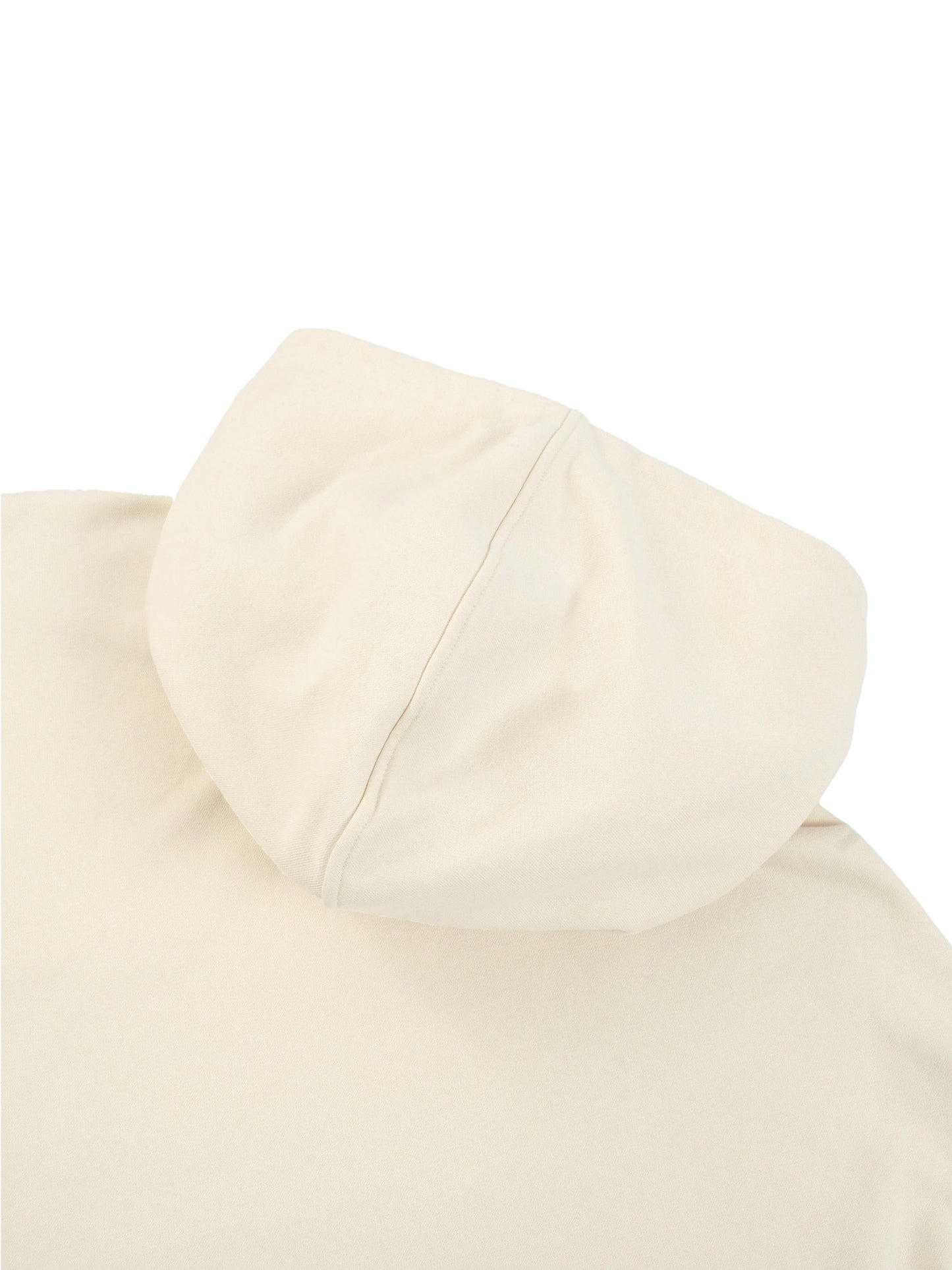 contrast tape raw edge double layered hoodie