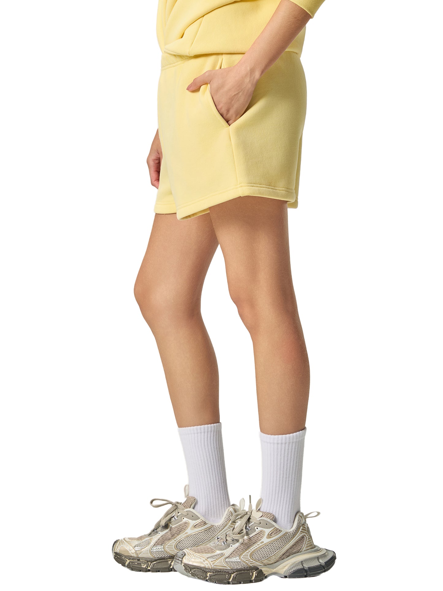 essential fleece drawstring sweatshorts