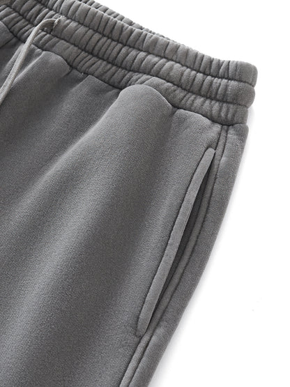 Frayed Enzyme Washed Fleece Joggers