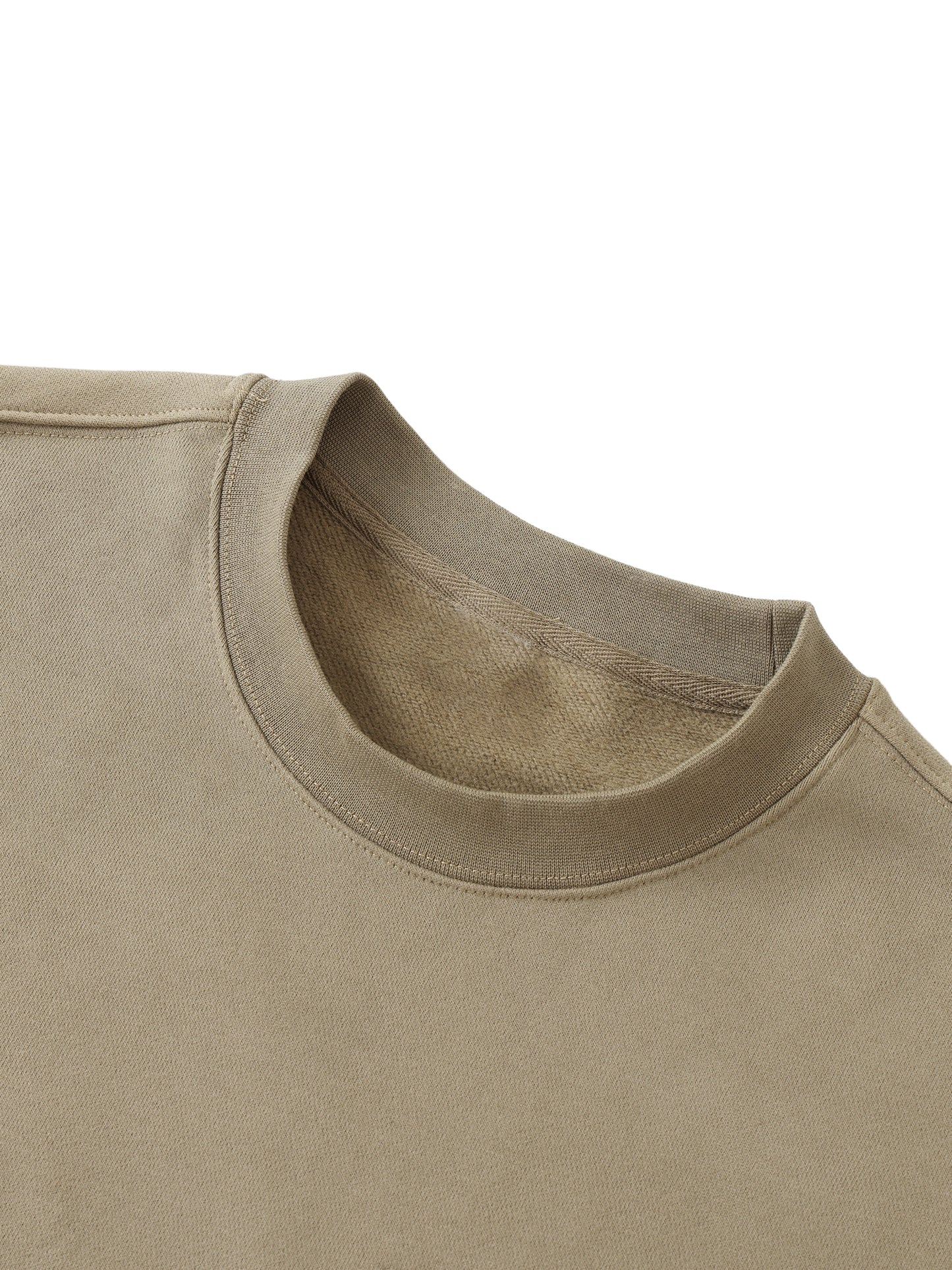 heavyweight patch pocket crewneck sweatshirt