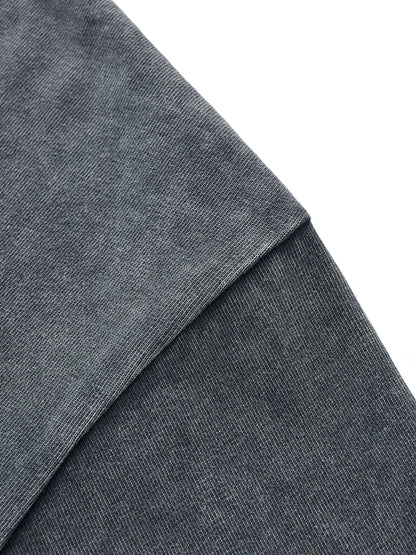 Acid Wash Raw-Hem Boxy T-shirt