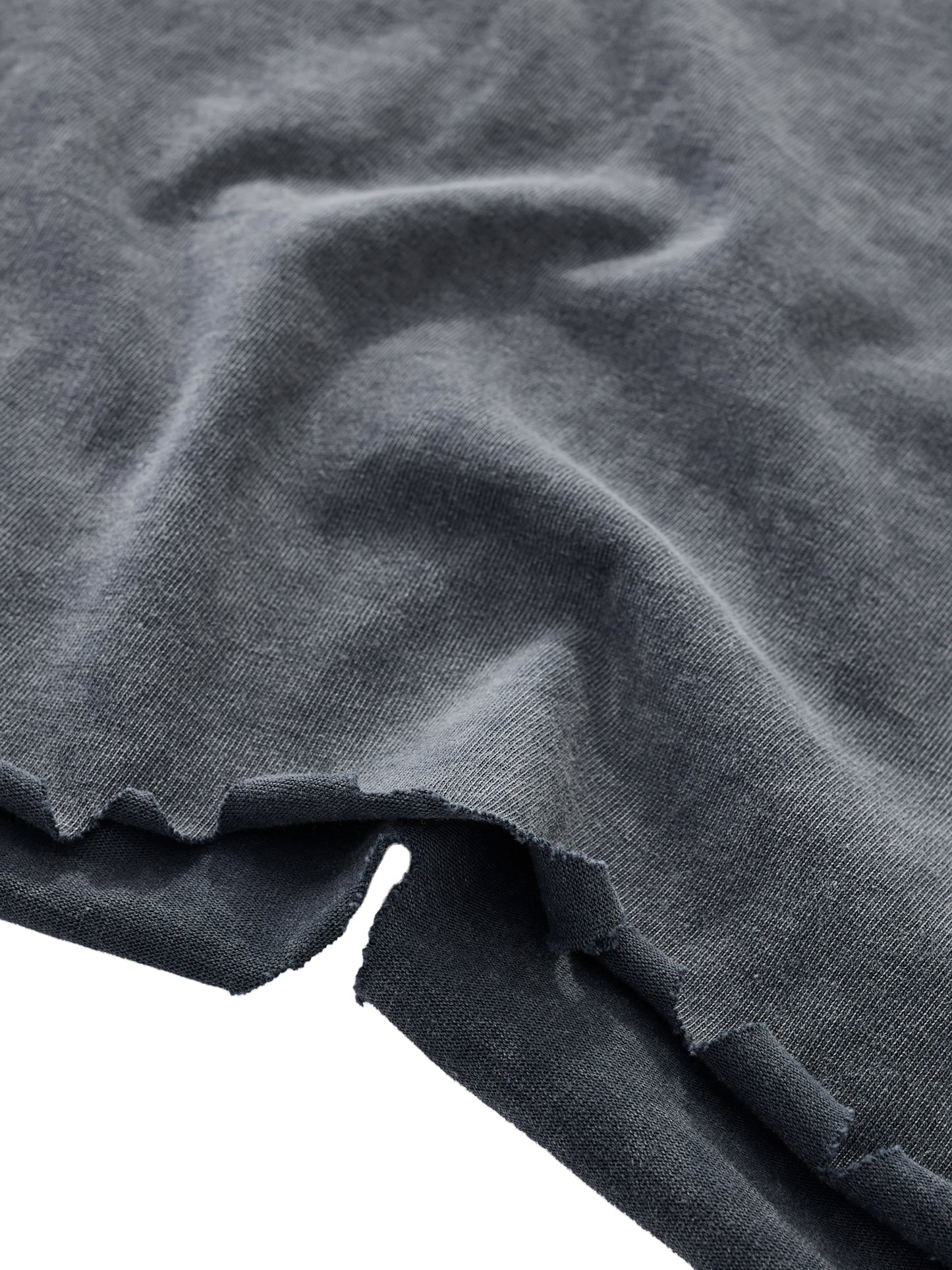 acid wash raw-hem boxy t-shirt