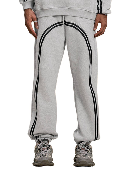 Sun Fade Contrast Tape Fleece Jogged Joggers
