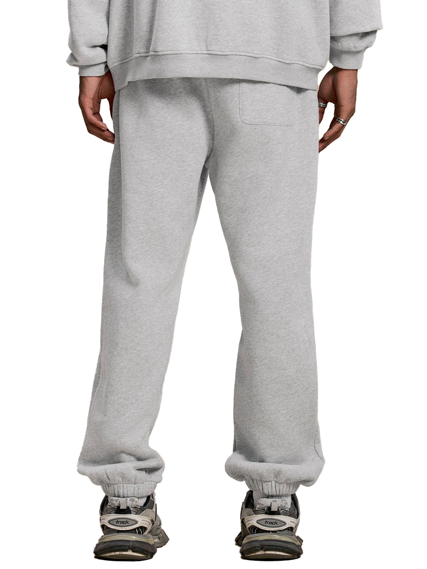 sun fade contrast tape fleece jogged joggers