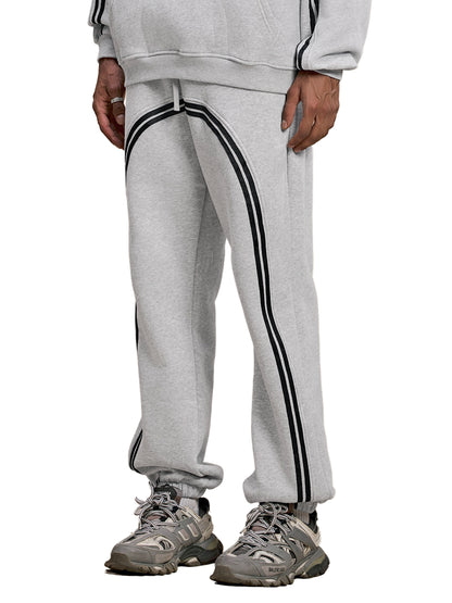 Sun Fade Contrast Tape Fleece Jogged Joggers