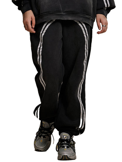 Sun Fade Contrast Tape Fleece Jogged Joggers