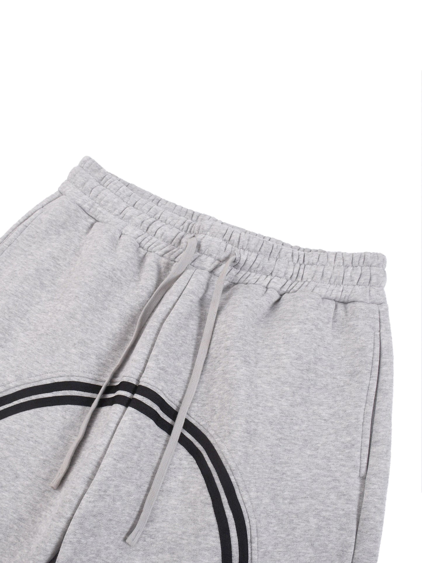 sun fade contrast tape fleece jogged joggers