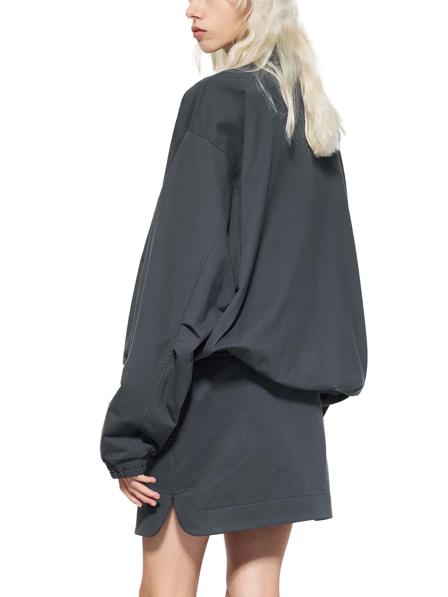 stand collar bomber jacket