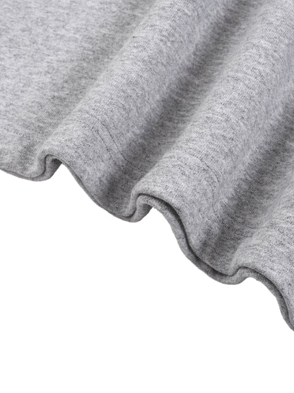 Half-Zip Rolled Edge Fleece Sweatshirt