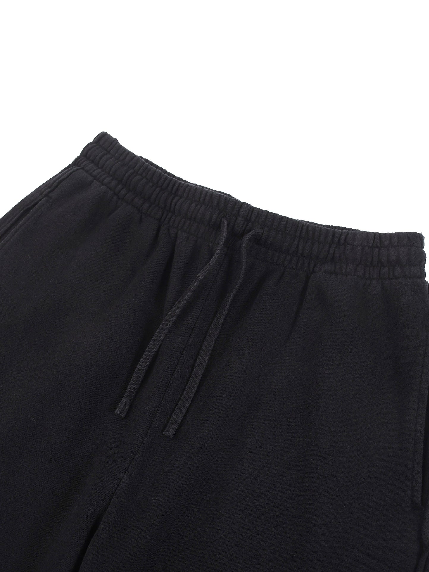 acid washed raw edge sweatpants