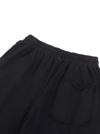 Acid Washed Raw Edge Sweatpants