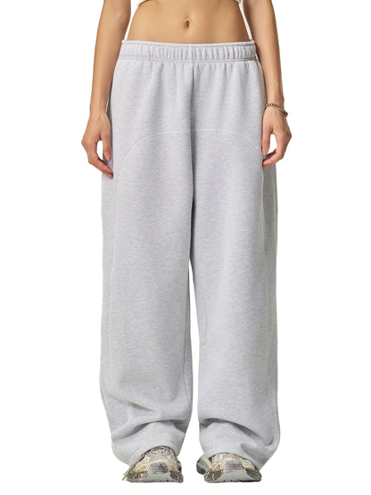 Contrast-Stitched Fleece Joggers