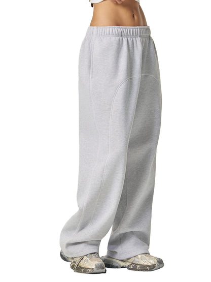 Contrast-Stitched Fleece Joggers