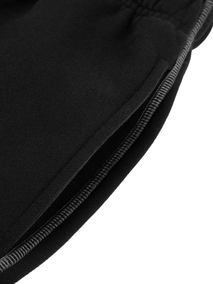 Contrast-Stitched Fleece Joggers