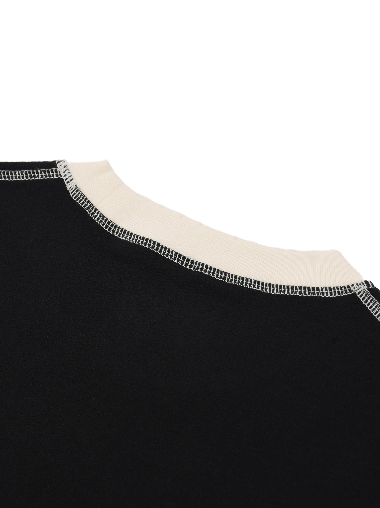 contrast-stitched cotton t-shirt