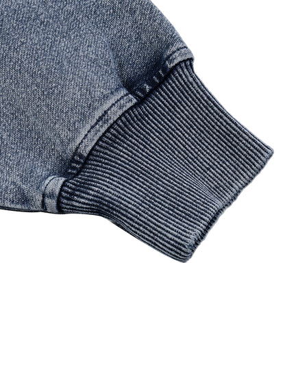 Acid Wash Oversized Crewneck Sweatshirt