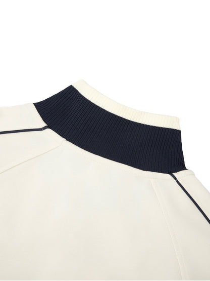 Colour Block Raglan Sleeve Zip Track Jacket