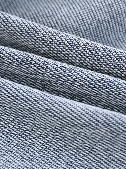 Acid Wash Oversized Zip-Up Hoodie