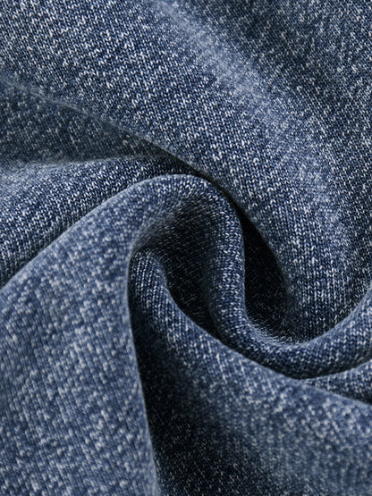 Acid Wash Oversized Zip-Up Hoodie