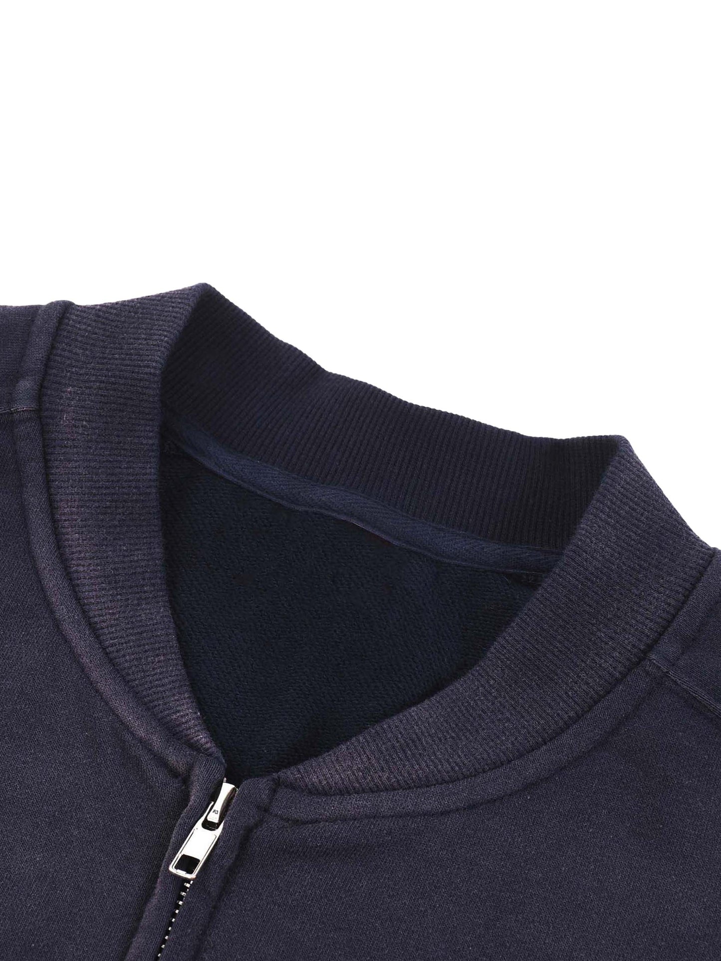 sun fade heavyweight baseball jacket