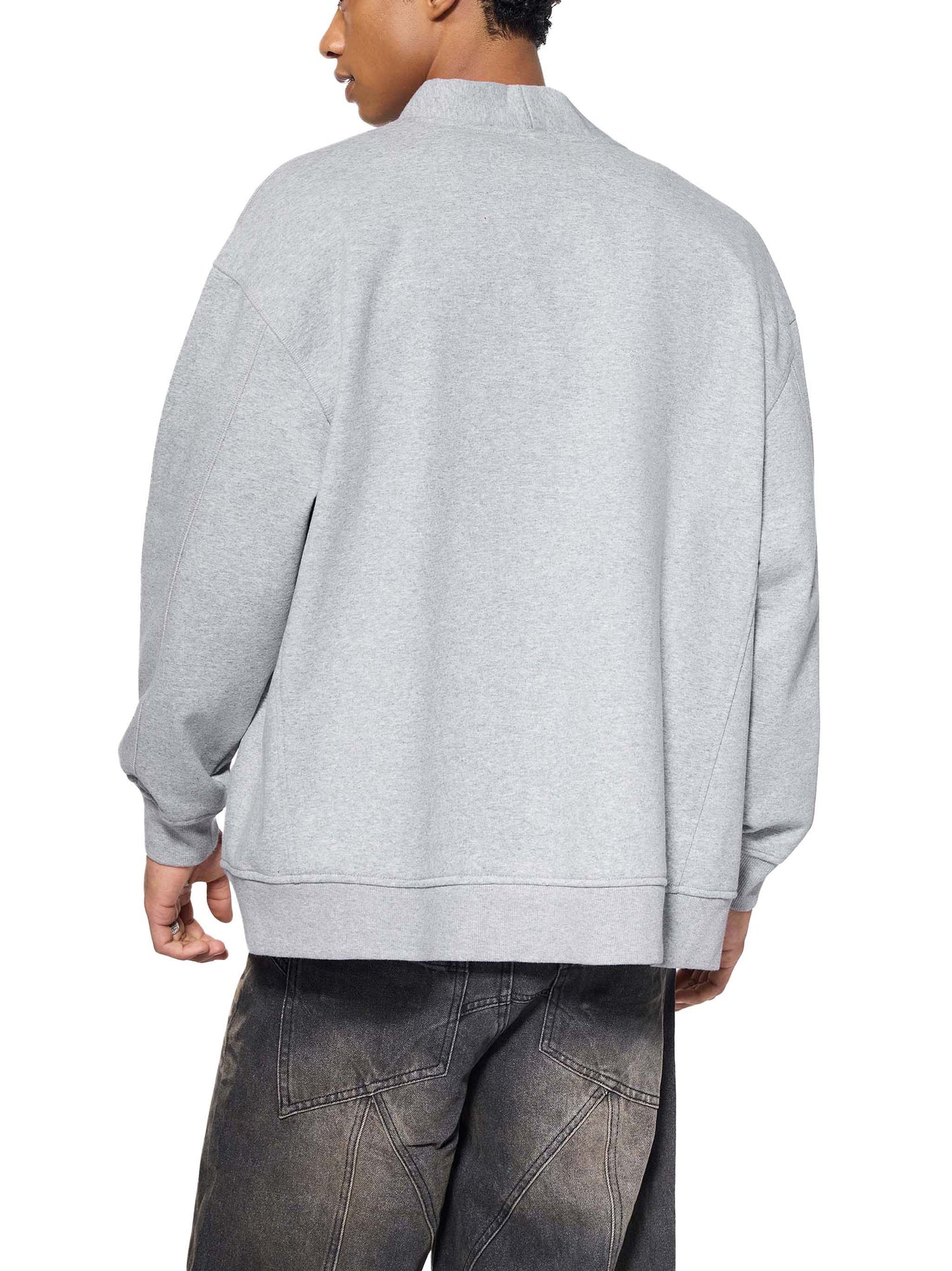 essential heavyweight sweat cardigan