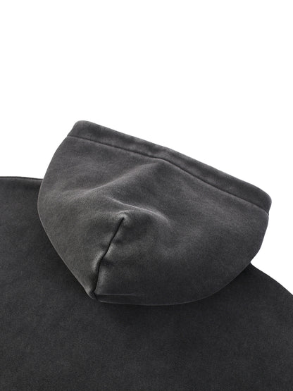 Acid Wash Fleece Oversize Hoodie