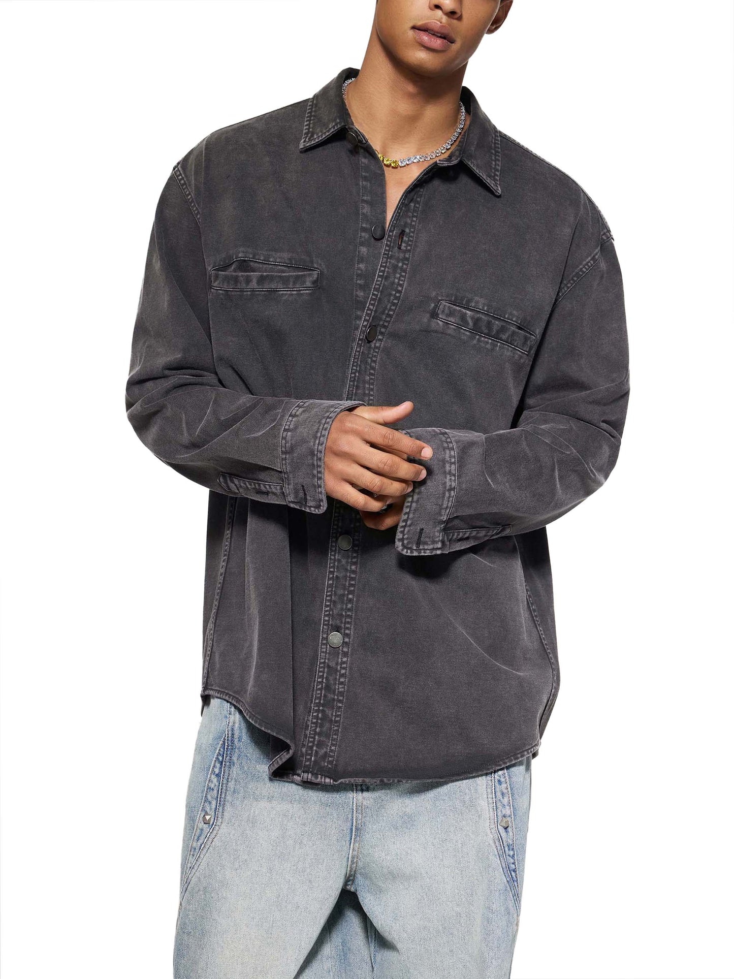 denim vintage washed heavyweight jacket