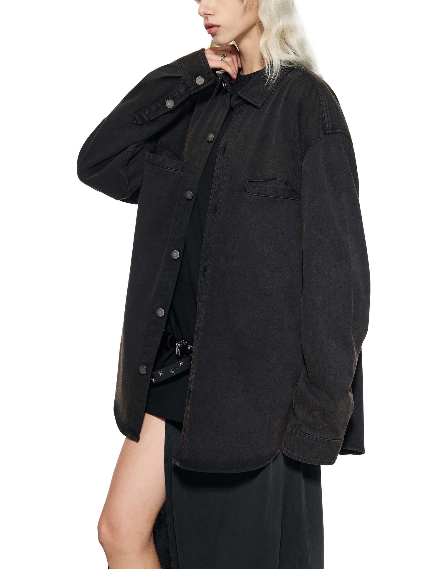 denim vintage washed heavyweight jacket