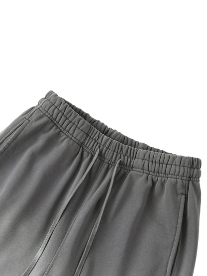 Vintage Washed Gradient Straight-Leg Joggers