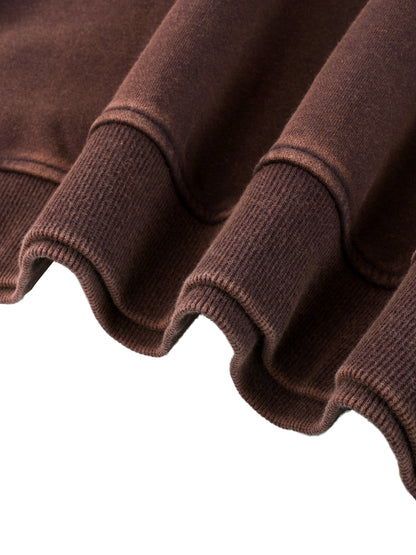 Vintage Washed Gradient Fleece Hoodie