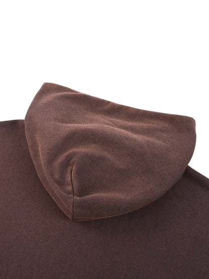 Vintage Washed Gradient Fleece Hoodie