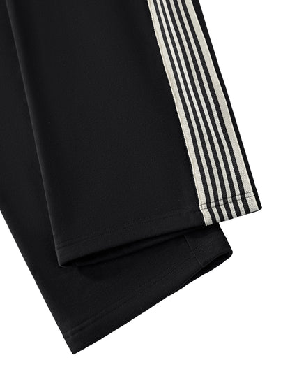 Side Stripe Straight-Leg Joggers