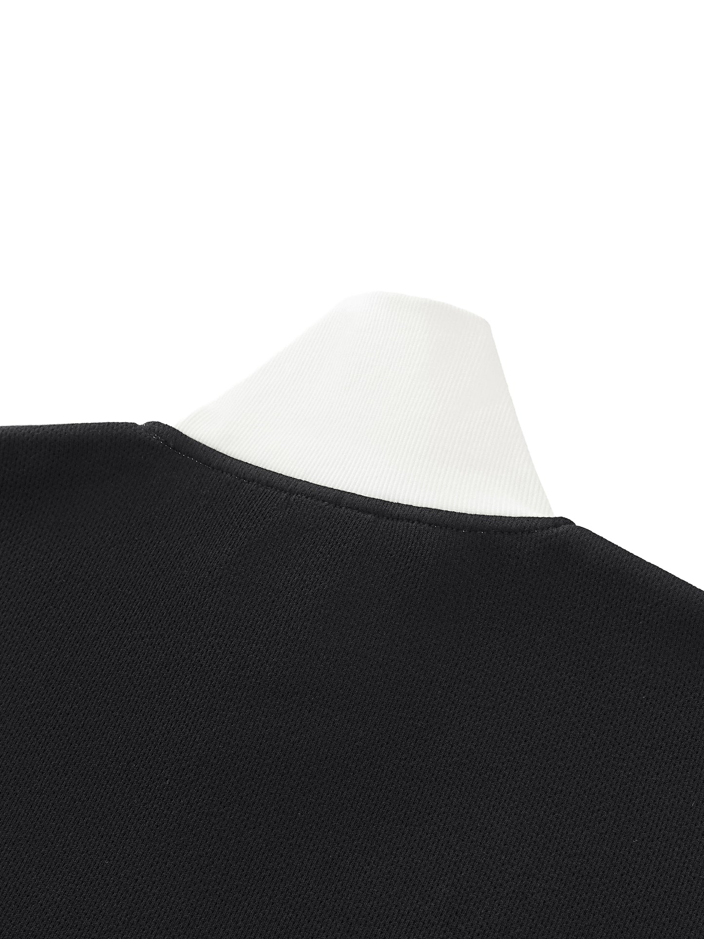 contrast side stripe fleece track jacket