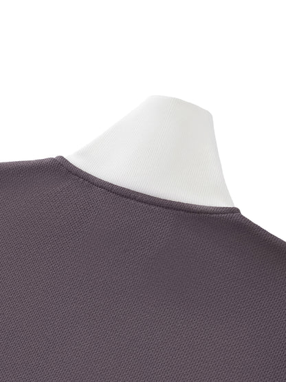 Contrast Side Stripe Fleece Cropped Track Jacket