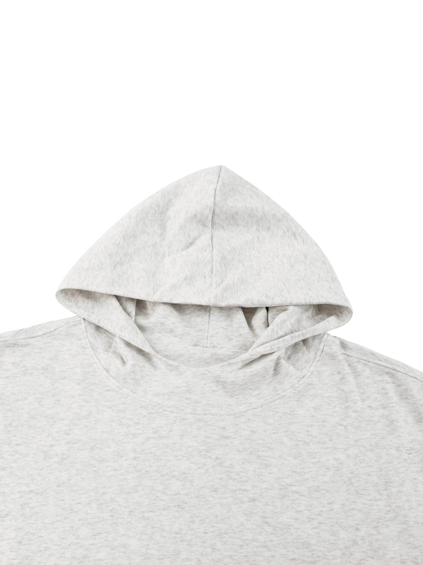 boxy gather-hem hoodie
